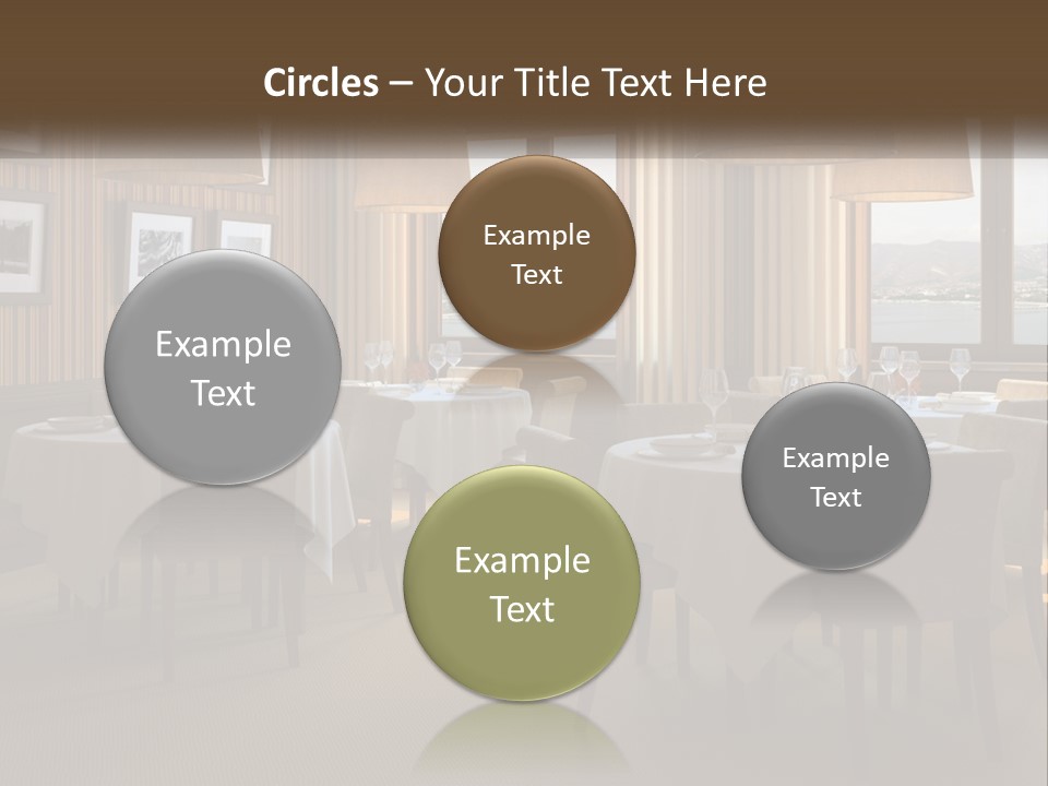 Restaurant Table Interior PowerPoint Template