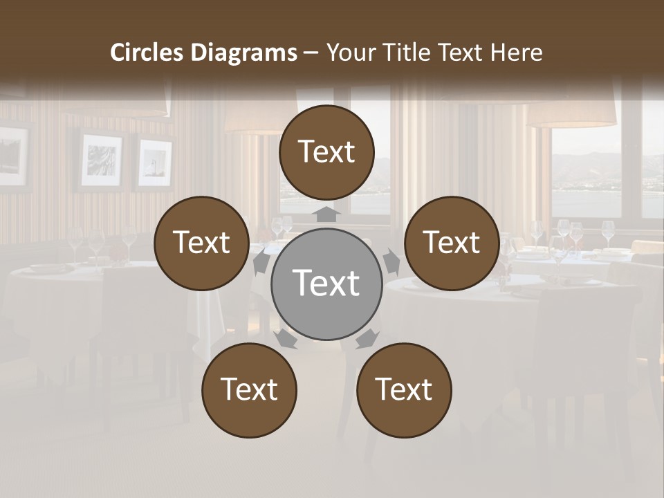 Restaurant Table Interior PowerPoint Template