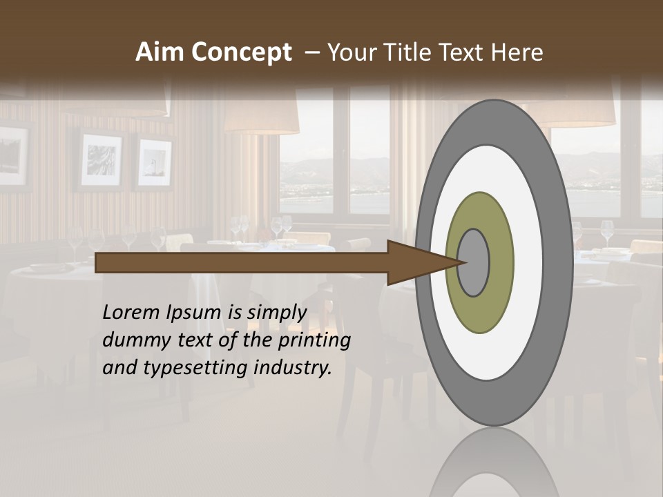 Restaurant Table Interior PowerPoint Template