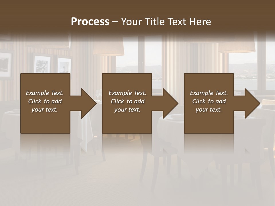 Restaurant Table Interior PowerPoint Template