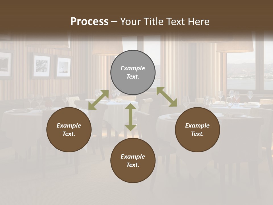 Restaurant Table Interior PowerPoint Template