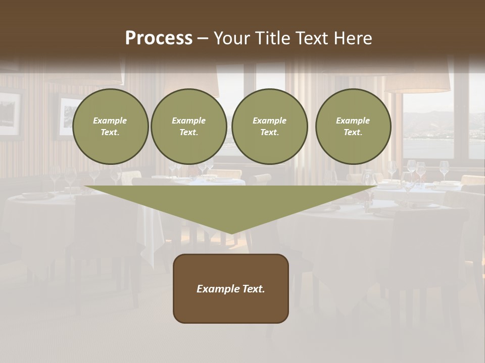 Restaurant Table Interior PowerPoint Template