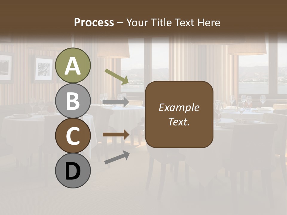 Restaurant Table Interior PowerPoint Template