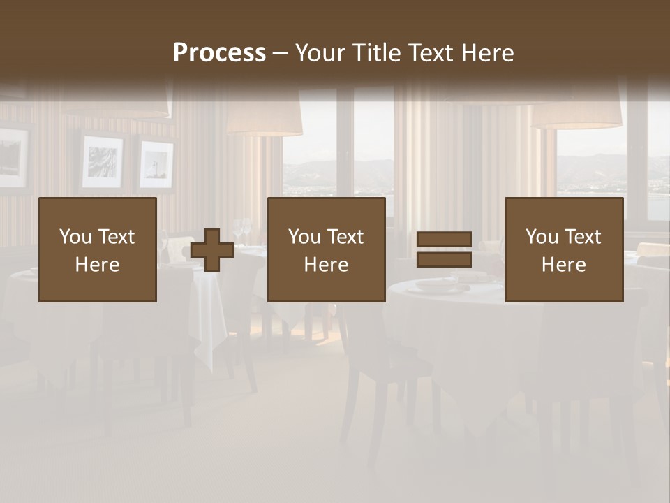 Restaurant Table Interior PowerPoint Template