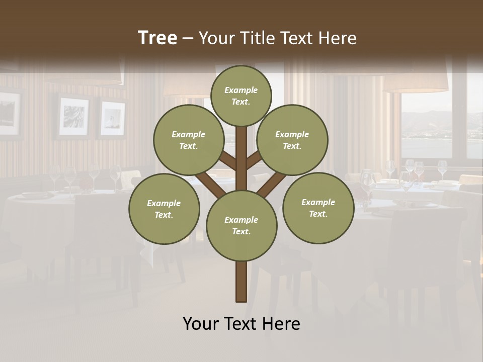 Restaurant Table Interior PowerPoint Template