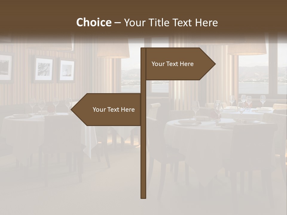 Restaurant Table Interior PowerPoint Template
