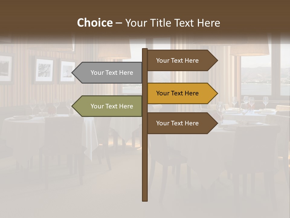 Restaurant Table Interior PowerPoint Template
