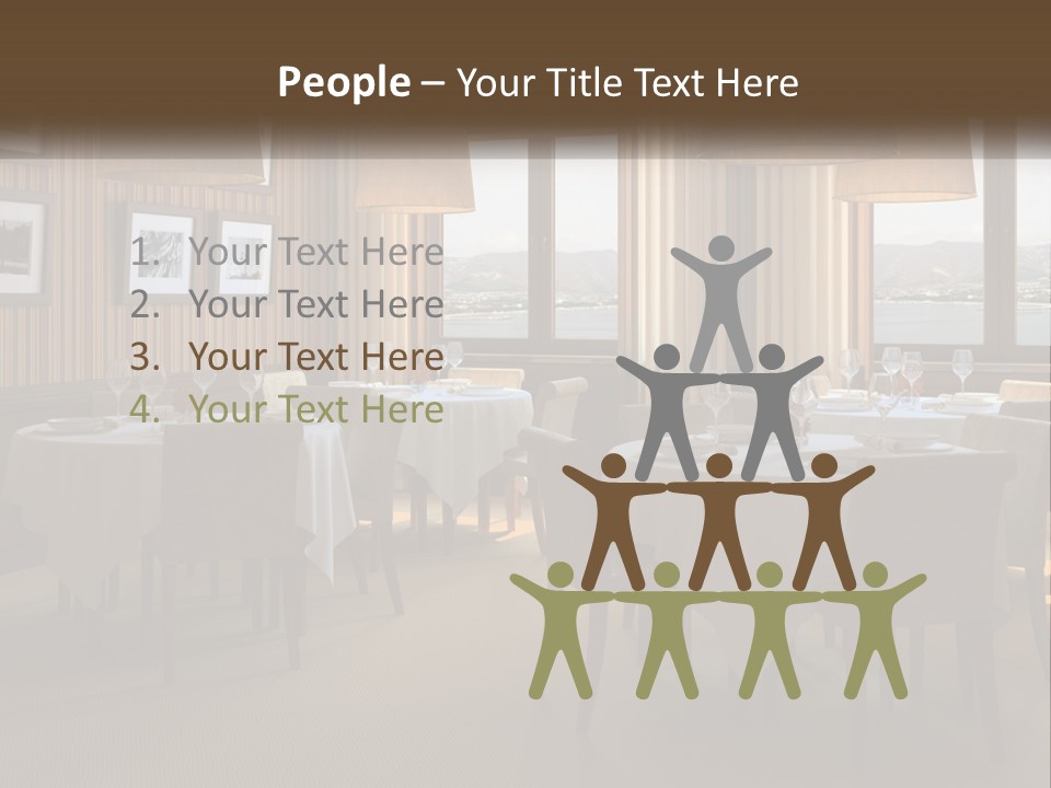 Restaurant Table Interior PowerPoint Template