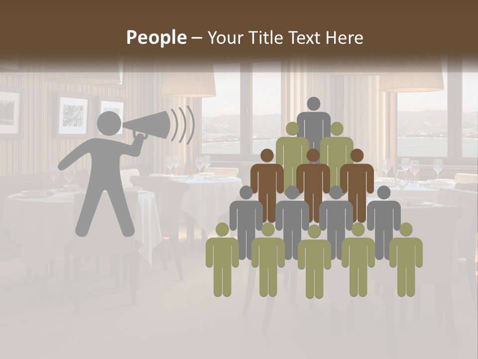 Restaurant Table Interior PowerPoint Template