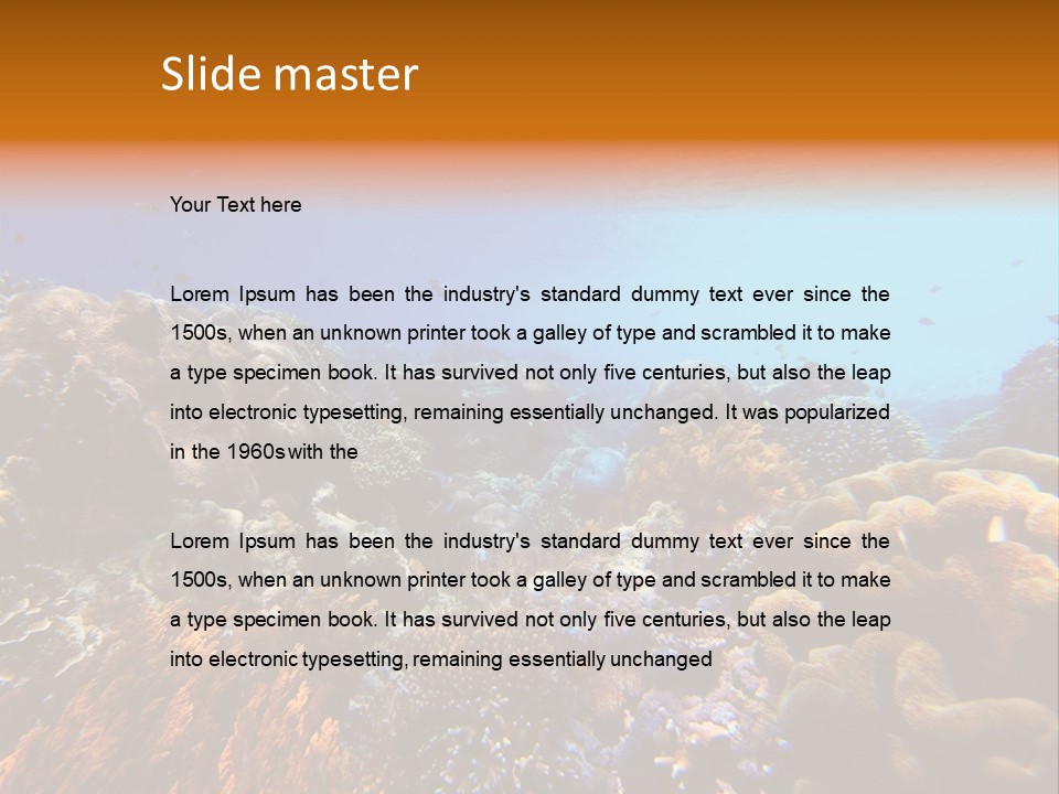 Coral Reef PowerPoint Template