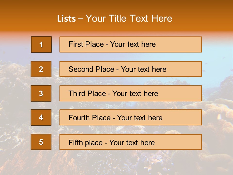 Coral Reef PowerPoint Template
