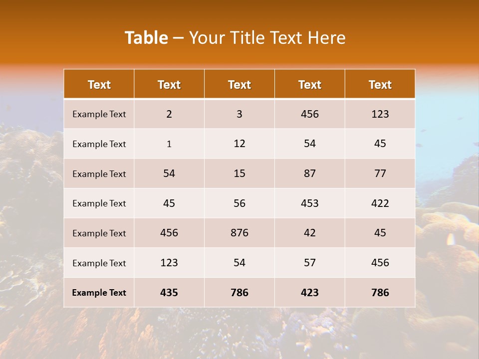 Coral Reef PowerPoint Template