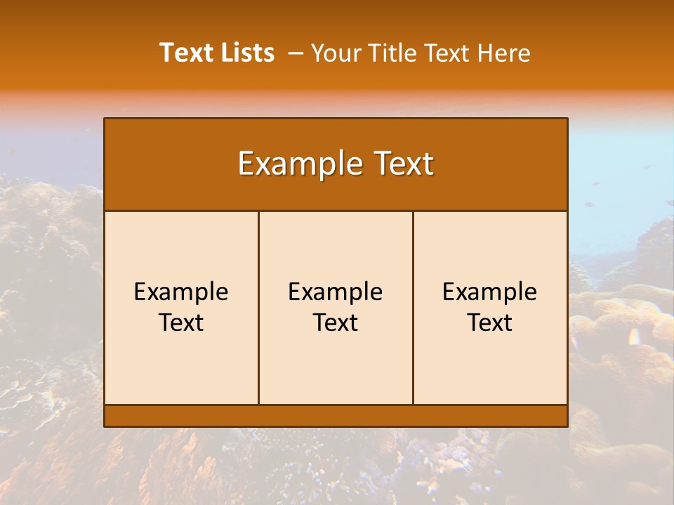 Coral Reef PowerPoint Template