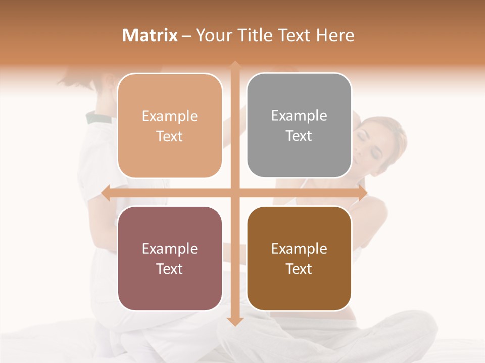 Trainer Helps To Do Aerobics Exercise PowerPoint Template