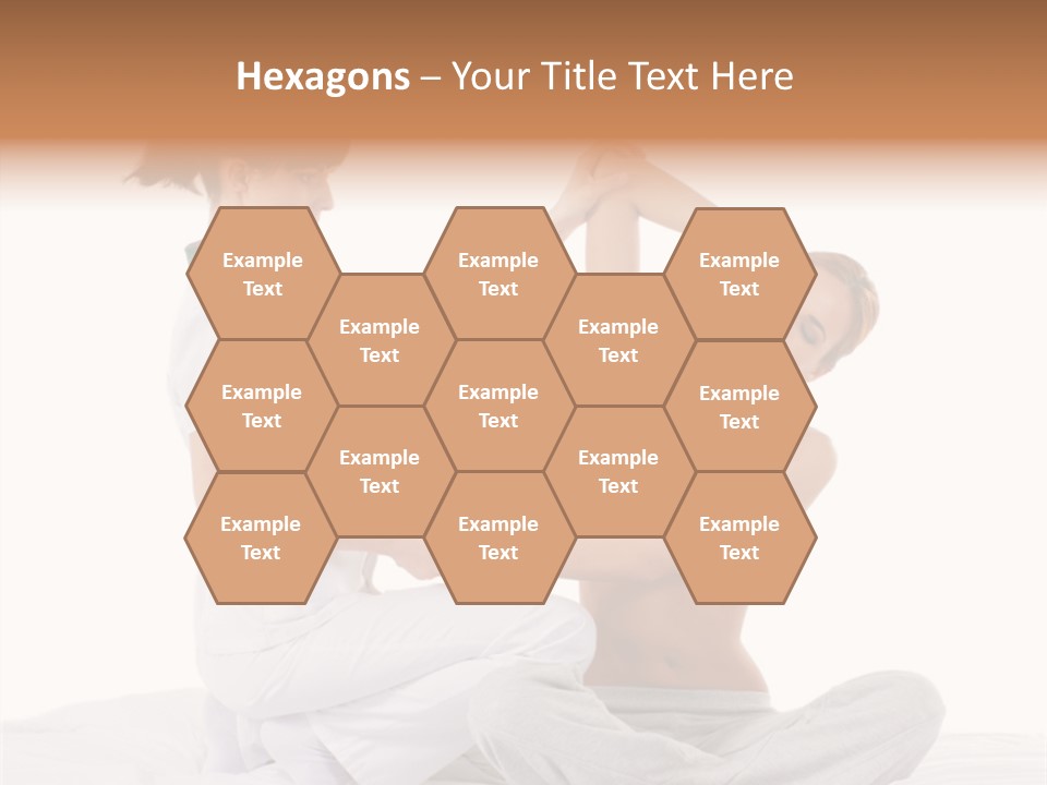 Trainer Helps To Do Aerobics Exercise PowerPoint Template