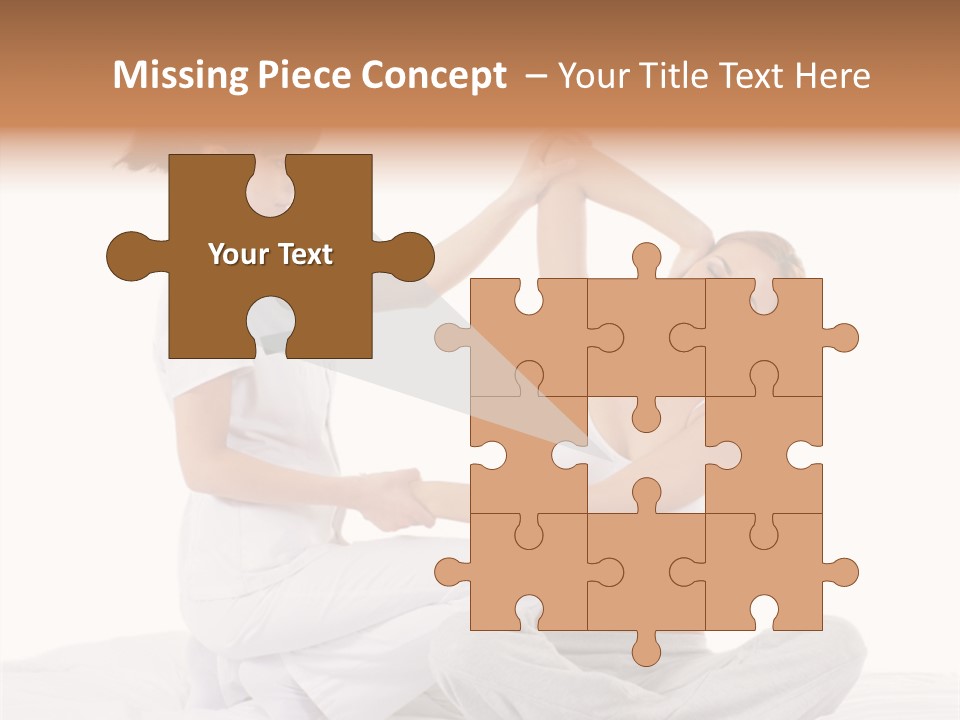 Trainer Helps To Do Aerobics Exercise PowerPoint Template