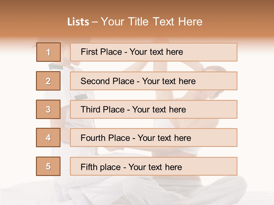 Trainer Helps To Do Aerobics Exercise PowerPoint Template