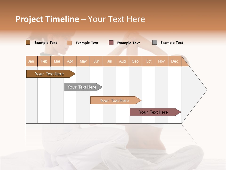 Trainer Helps To Do Aerobics Exercise PowerPoint Template