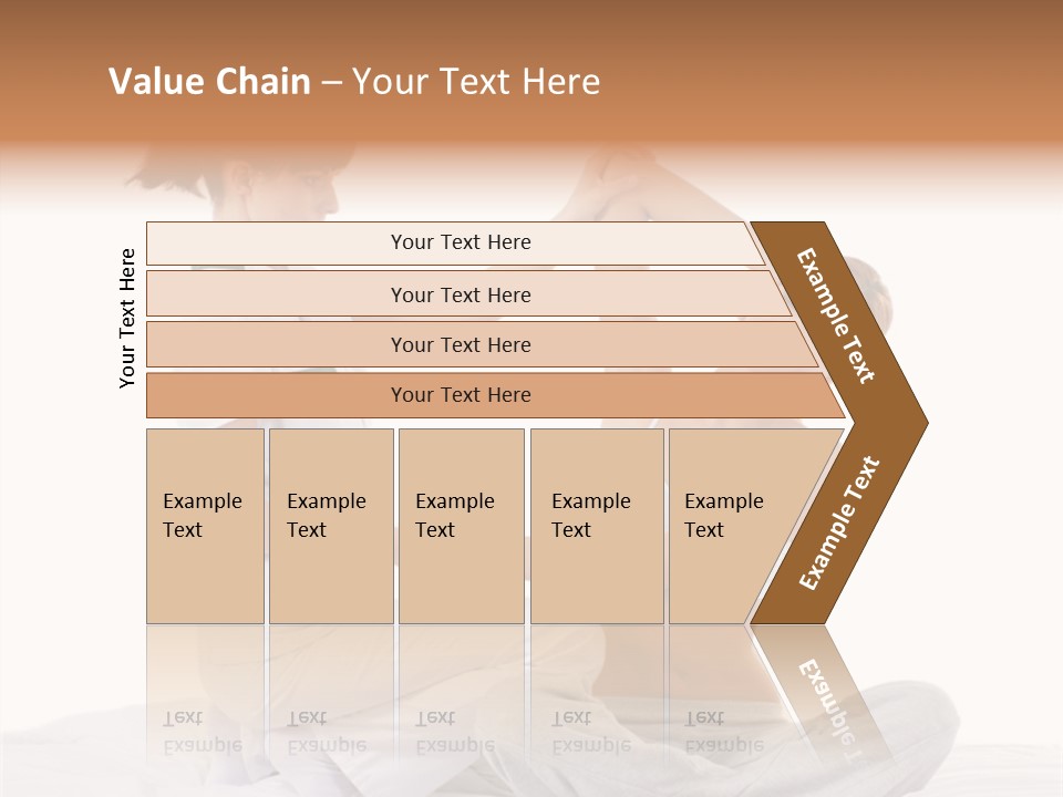 Trainer Helps To Do Aerobics Exercise PowerPoint Template