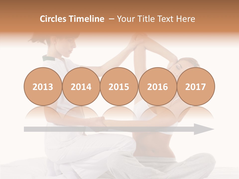 Trainer Helps To Do Aerobics Exercise PowerPoint Template