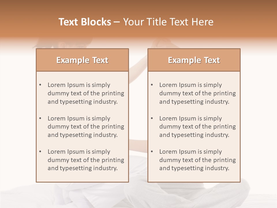 Trainer Helps To Do Aerobics Exercise PowerPoint Template