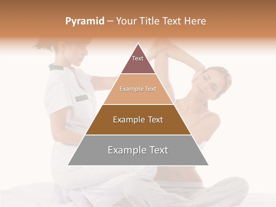 Trainer Helps To Do Aerobics Exercise PowerPoint Template