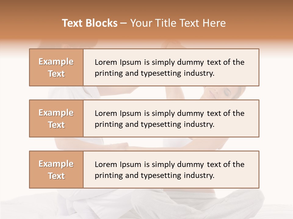Trainer Helps To Do Aerobics Exercise PowerPoint Template