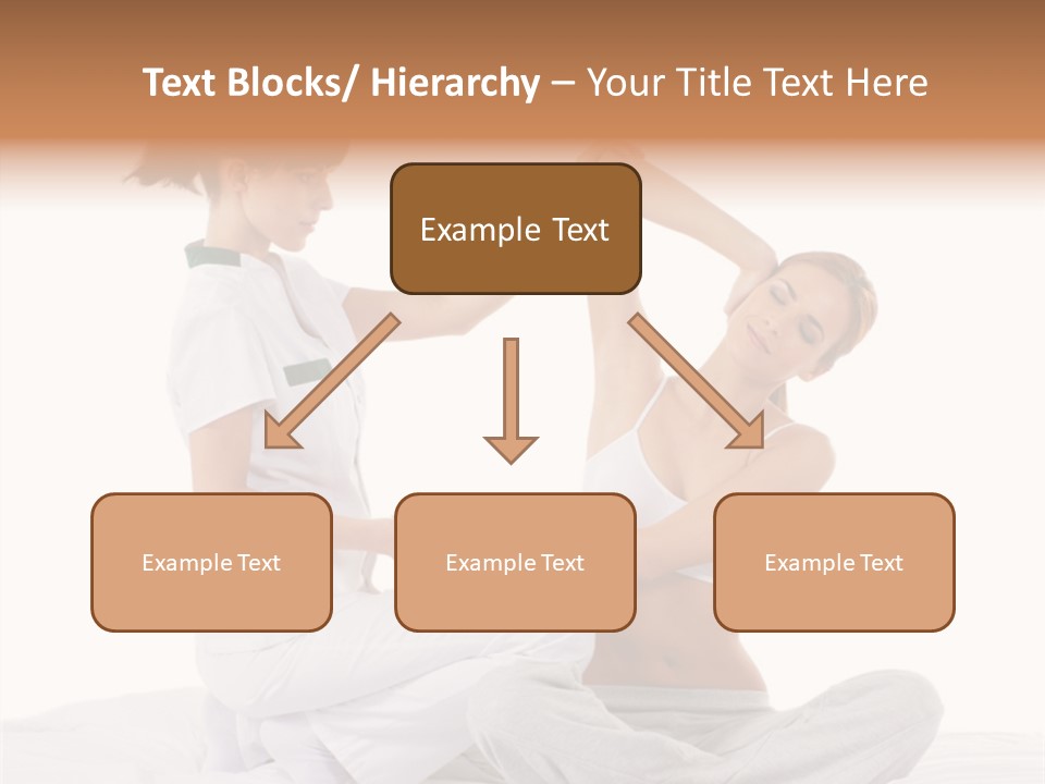 Trainer Helps To Do Aerobics Exercise PowerPoint Template