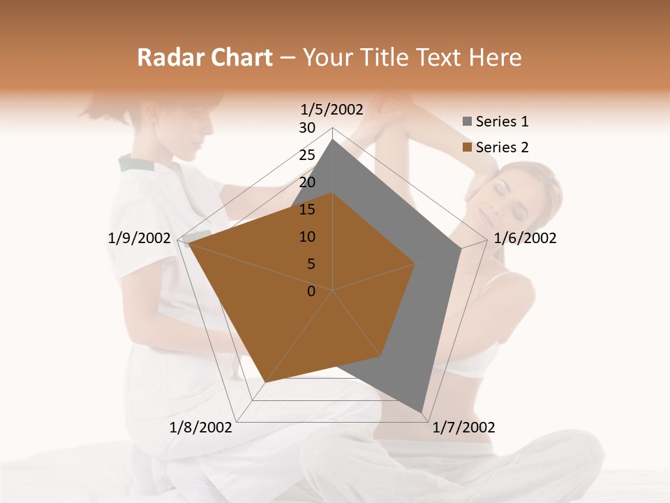 Trainer Helps To Do Aerobics Exercise PowerPoint Template