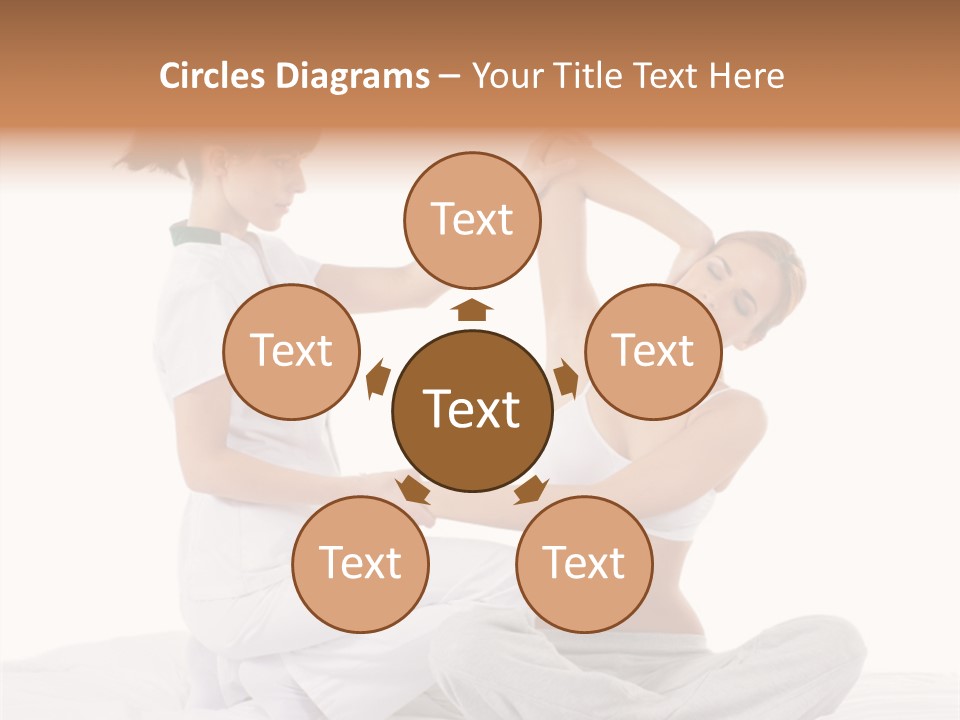 Trainer Helps To Do Aerobics Exercise PowerPoint Template