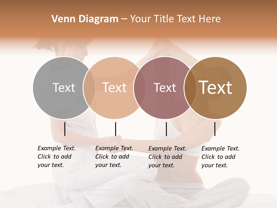 Trainer Helps To Do Aerobics Exercise PowerPoint Template