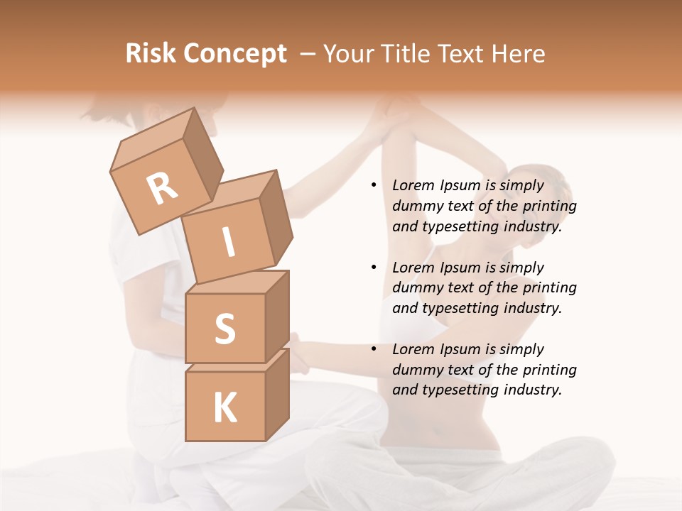 Trainer Helps To Do Aerobics Exercise PowerPoint Template