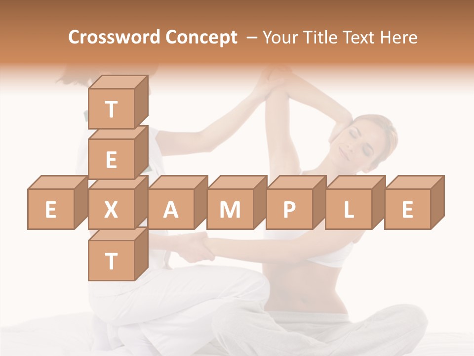 Trainer Helps To Do Aerobics Exercise PowerPoint Template