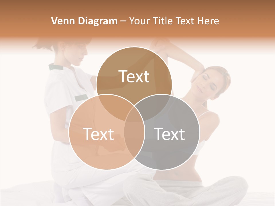 Trainer Helps To Do Aerobics Exercise PowerPoint Template