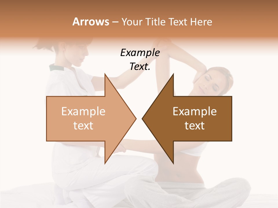 Trainer Helps To Do Aerobics Exercise PowerPoint Template