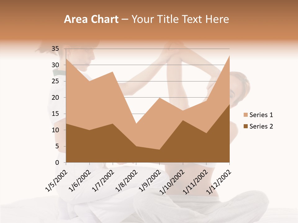 Trainer Helps To Do Aerobics Exercise PowerPoint Template