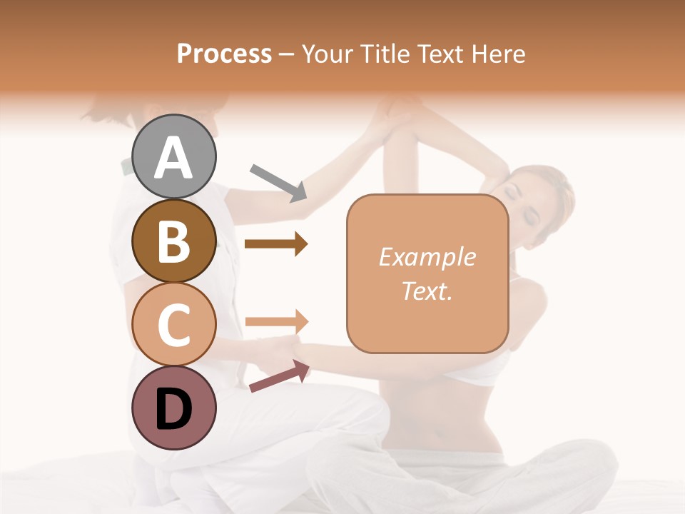 Trainer Helps To Do Aerobics Exercise PowerPoint Template