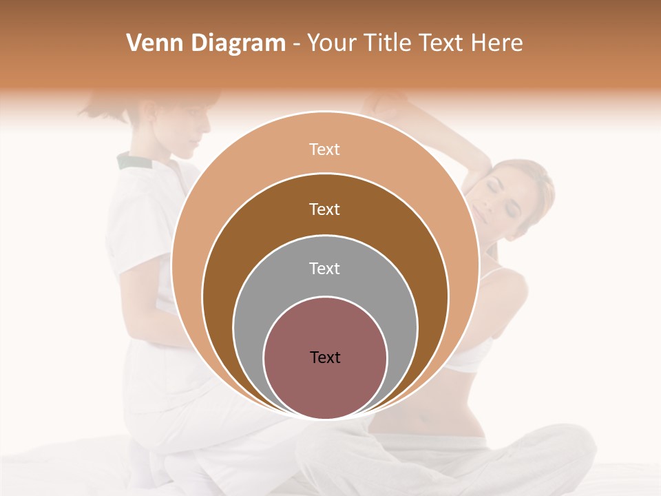 Trainer Helps To Do Aerobics Exercise PowerPoint Template