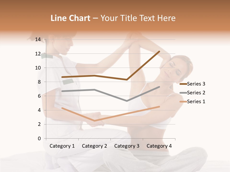 Trainer Helps To Do Aerobics Exercise PowerPoint Template