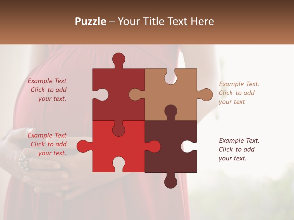 Pregnant Girl PowerPoint Template