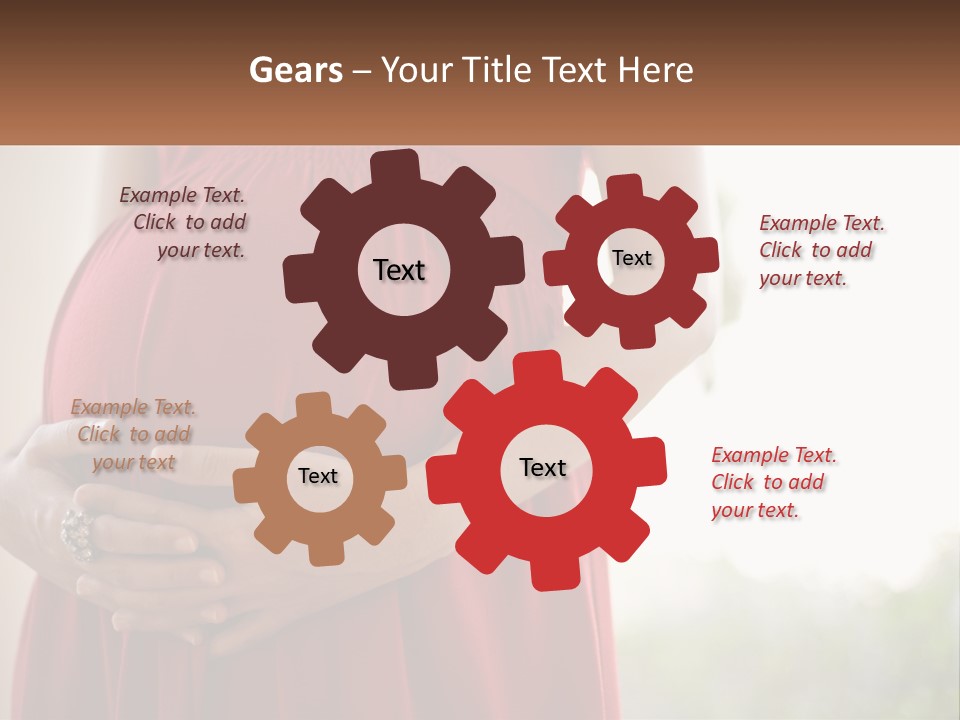 Pregnant Girl PowerPoint Template