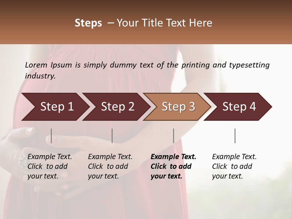 Pregnant Girl PowerPoint Template