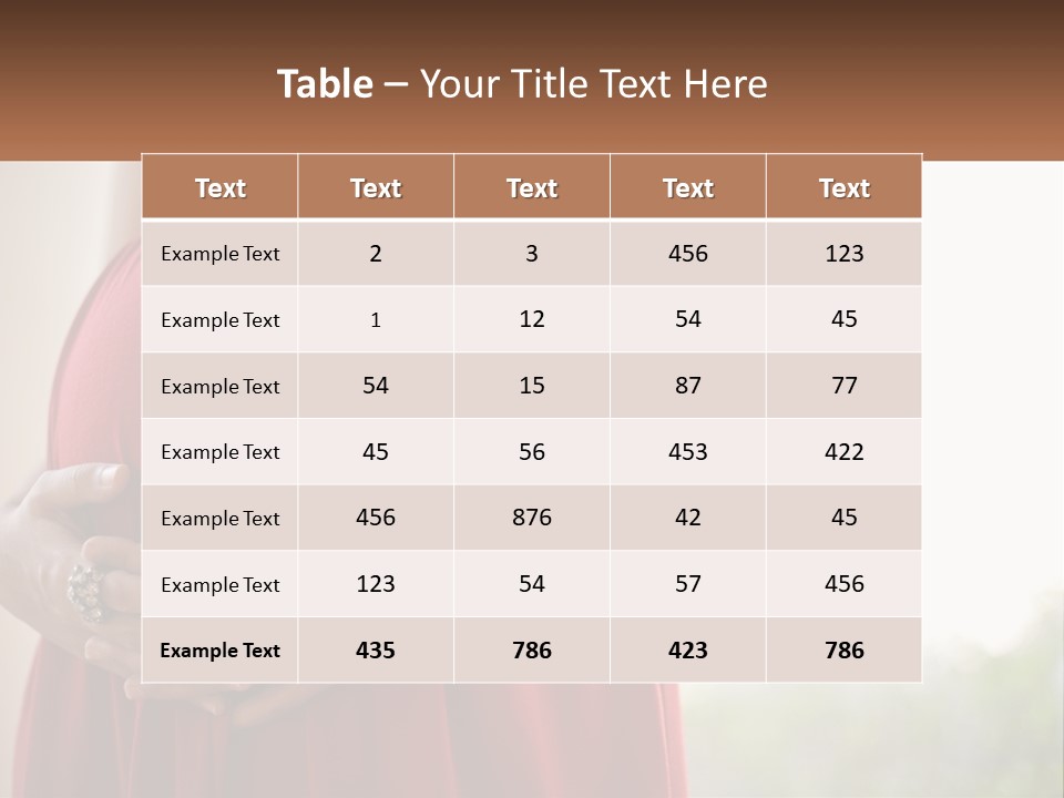 Pregnant Girl PowerPoint Template