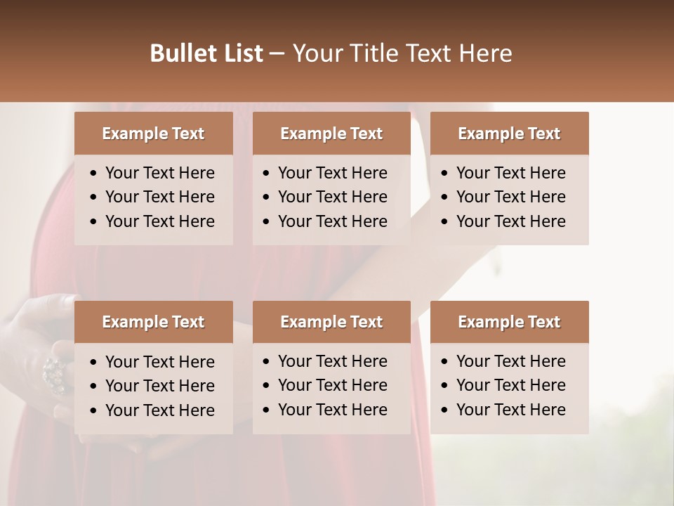 Pregnant Girl PowerPoint Template