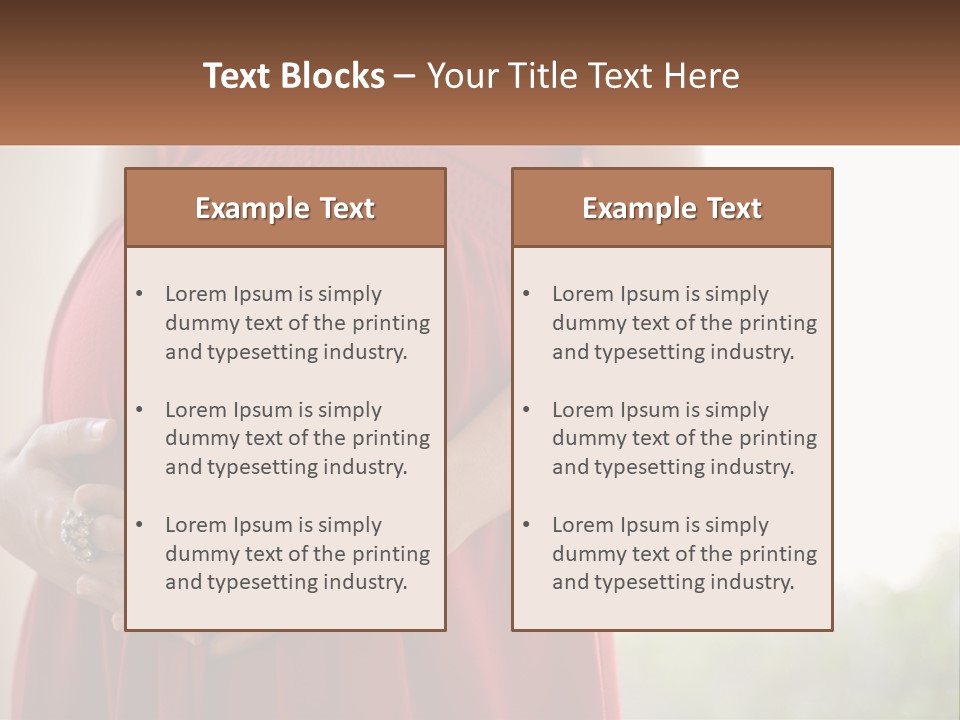 Pregnant Girl PowerPoint Template