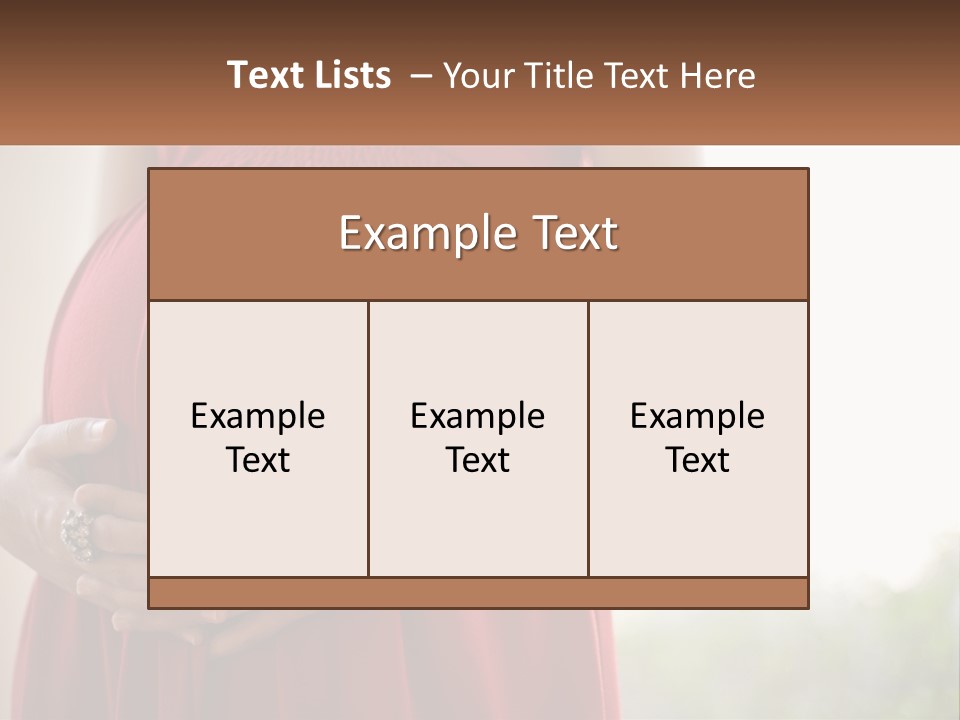 Pregnant Girl PowerPoint Template