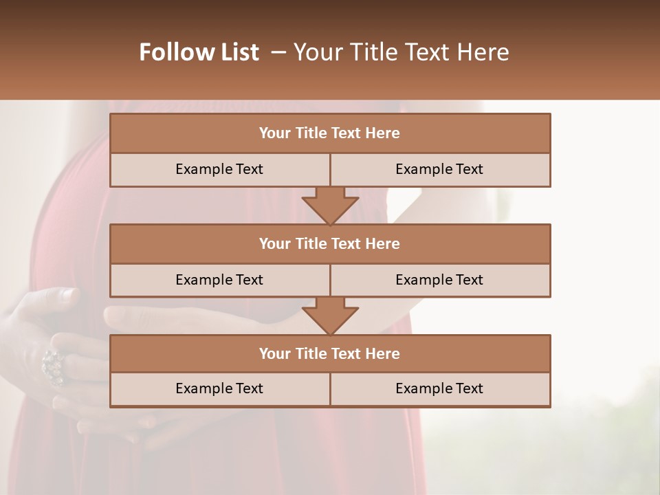 Pregnant Girl PowerPoint Template