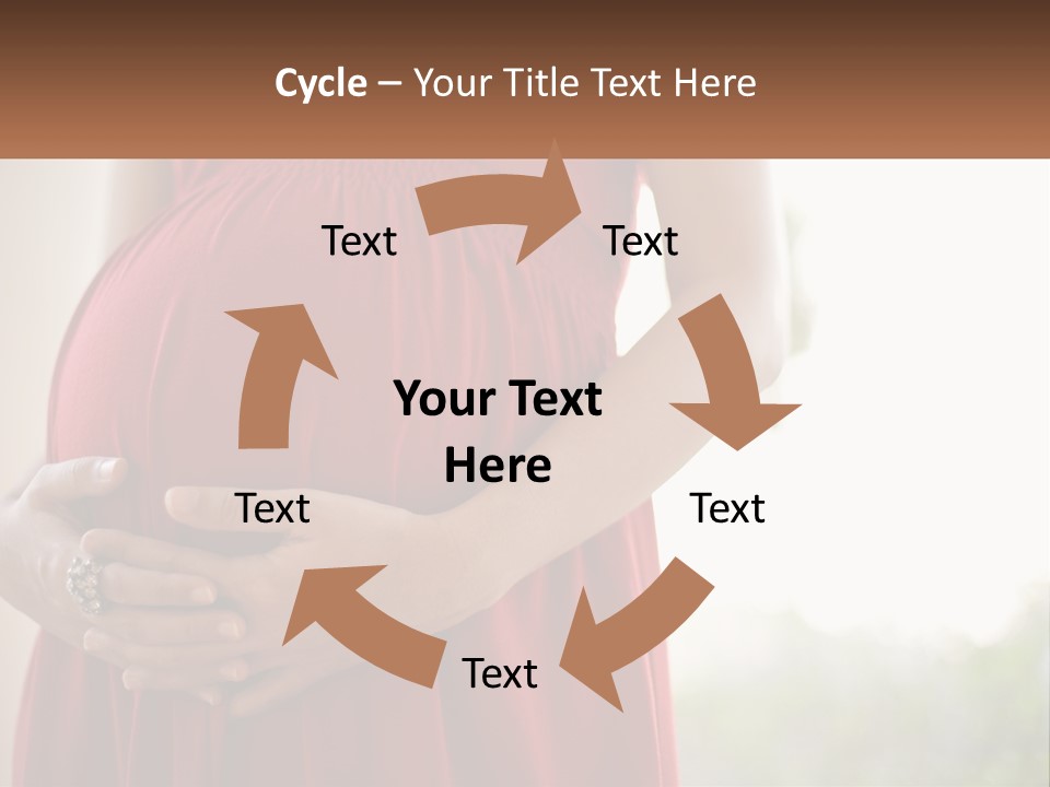 Pregnant Girl PowerPoint Template