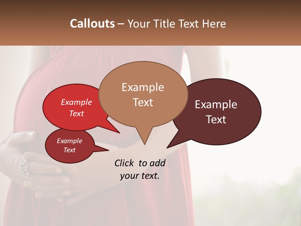 Pregnant Girl PowerPoint Template