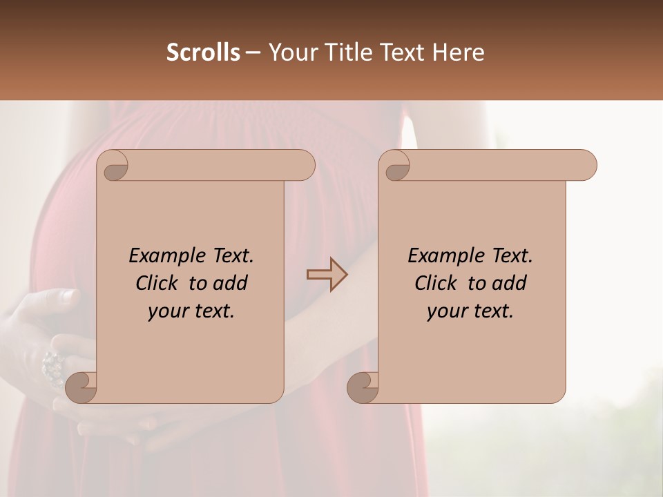 Pregnant Girl PowerPoint Template